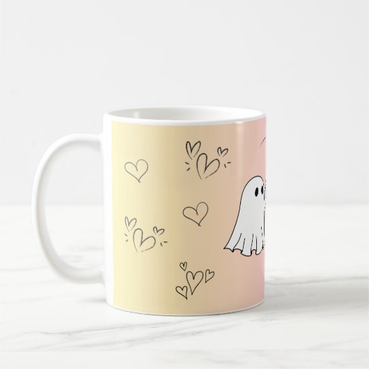 Adorable Ghosts Kaffeemaschine - Ideal zu Hallowee Kaffeetasse (Links)