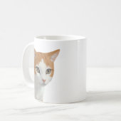 Adorable Ginger Cat Art Kaffeetasse (Vorderseite Links)