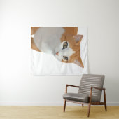 Adorable Ginger Cat Art Wandteppich (Beispiel (Horizontal))