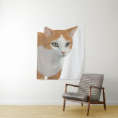 Adorable Ginger Cat Art Wandteppich (Beispiel)