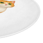 Adorable Ginger Kitten Throw Pillow Schneidebrett (Ecke)