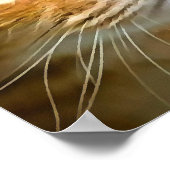 Adorable Ginger Tabby Cat Posing Pet Portrait Poster (Ecke)