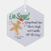 Adorable Gingerbread Man Ornament - Custom Holiday (Vorderseite)