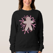 Adorable Gingerbrot Snowflake Weihnachten Winter Sweatshirt (Vorderseite)