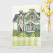 Adorable Gingham Alt modische Schlafzimmerpapierpu Karte (Gelbe Blume)