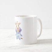 Adorable Giraffe Astronaut Illustration Classic T- Kaffeetasse (VorderseiteRechts)