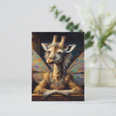 Adorable Giraffe Fairy Postkarte (Stehend Vorderseite)