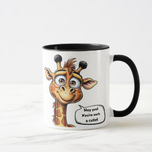 Adorable Giraffe in Aktion!" Tasse
