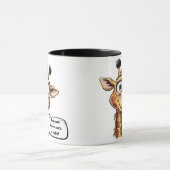 Adorable Giraffe in Aktion!" Tasse (Zentrum)