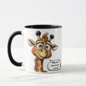 Adorable Giraffe in Aktion!" Tasse (Links)
