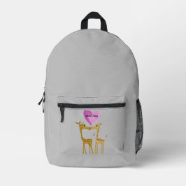 Adorable Giraffe Lovers Bedruckter Rucksack