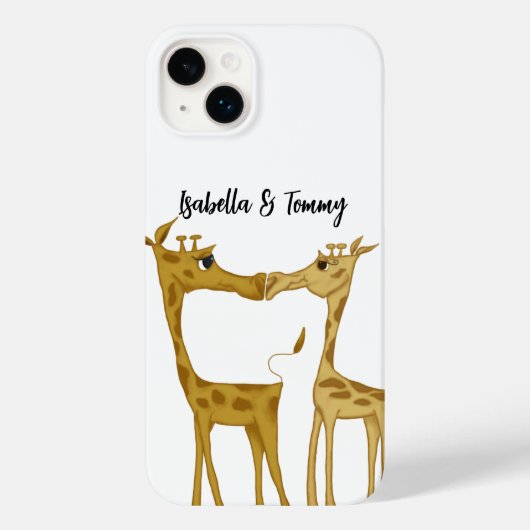 Adorable Giraffe Lovers Case-Mate iPhone Hülle (Rückseite)
