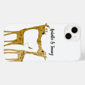 Adorable Giraffe Lovers Case-Mate iPhone Hülle (Rückseite (Horizontal))