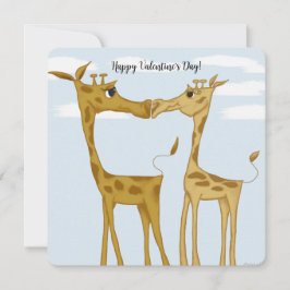 Adorable Giraffe Lovers Feiertagskarte