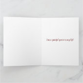 Adorable Giraffe Lovers Karte (Innenseite)