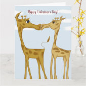 Adorable Giraffe Lovers Karte (Gelbe Blume)