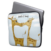 Adorable Giraffe Lovers Laptopschutzhülle (Vorderseite Links)