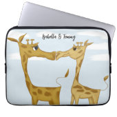 Adorable Giraffe Lovers Laptopschutzhülle (Vorderseite)