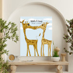 Adorable Giraffe Lovers Leinwanddruck<br><div class="desc">Dieser bezaubernde Leinenprint ist mit diesen beiden bezaubernden Giraffenliebhabern geschmückt,  die Zuneigung für einander zeigen. Personalisieren Sie diese niedliche Giraffe-Leinwand,  indem Sie Ihren eigenen Text hinzufügen,  oder löschen Sie ihn,  um ihn leer verlassen. Basierend auf einem Originalwerk von © One Künstlerisch Momma.</div>