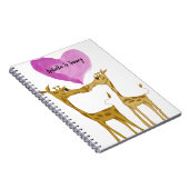 Adorable Giraffe Lovers Notizblock (Rechte Seite)