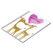 Adorable Giraffe Lovers Notizblock (Linke Seite)