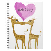 Adorable Giraffe Lovers Notizblock (Vorderseite)