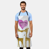 Adorable Giraffe Lovers Schürze (Getragen)