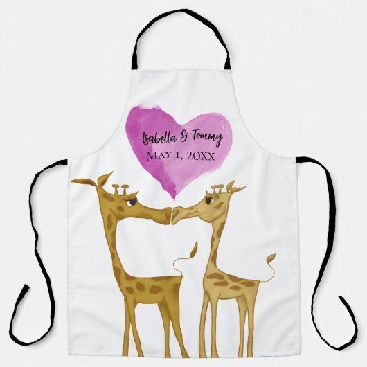 Adorable Giraffe Lovers Schürze (Vorderseite)