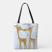 Adorable Giraffe Lovers Tasche (Rückseite)