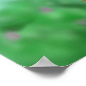 Adorable Giraffe mit Blume Poster (Ecke)