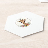 Adorable Giraffe mit Blume Untersetzer (angewinkelt)