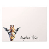 Adorable Giraffe Notizblock (Vorderseite)