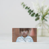 Adorable Girl, Children's Clothing Store Visitenkarte (Stehend Vorderseite)