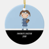 Adorable Girl Doctor Keramikornament (Vorne)