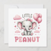 Adorable Girl Little Peanut  Einladung (Vorderseite)