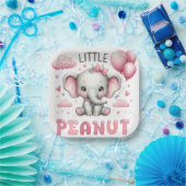 Adorable Girl Little Peanut Paper Plate Pappteller (Party)