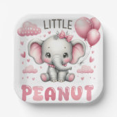 Adorable Girl Little Peanut Paper Plate Pappteller (Vorderseite)