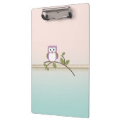 Adorable Girl Niedliche Eule Klemmbrett (Links)