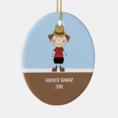 Adorable Girl Ranger Ornament (Rechts)