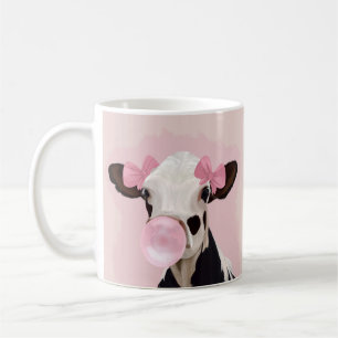 Adorable Girly Cow Bubblegum Pink Kaffeetasse