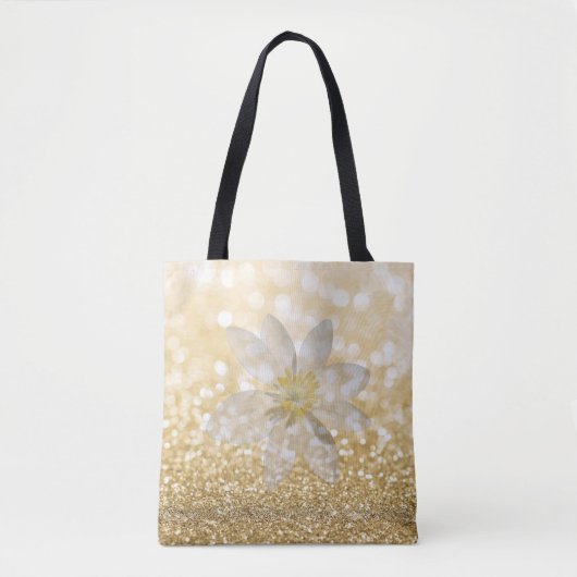Adorable Girly, Daisy, Glittery, Bokeh Tasche (Vorderseite)