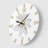 Adorable Girly,Daisy ,White Große Wanduhr (Winkel)