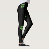 Adorable Girly Irish Kleeblatt, Black Leggings (Rechts)