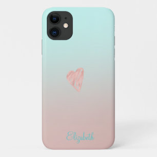 Adorable Girly Ombre Herz Case-Mate iPhone Hülle