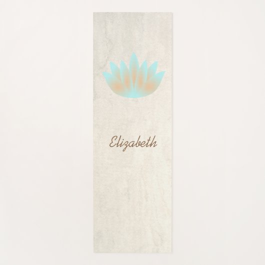 Adorable Giro Lotus Blume - Personalisiert Yogamatte (Vorderseite)