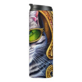 Adorable Gläser mit Hipster Cat Thermosbecher (Nach rechts gedreht)