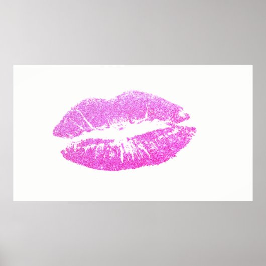Adorable Glitterie Lips, Kiss Poster (Vorne)