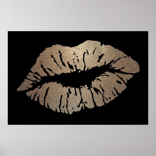 Adorable Glitterie Lips, Kiss Poster (Vorne)