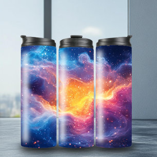 Adorable Glitzer Milky Way Thermal Tumbler Thermosbecher