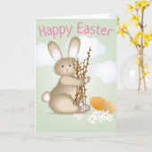 Adorable glückliche Osterzeit Karte (Gelbe Blume)